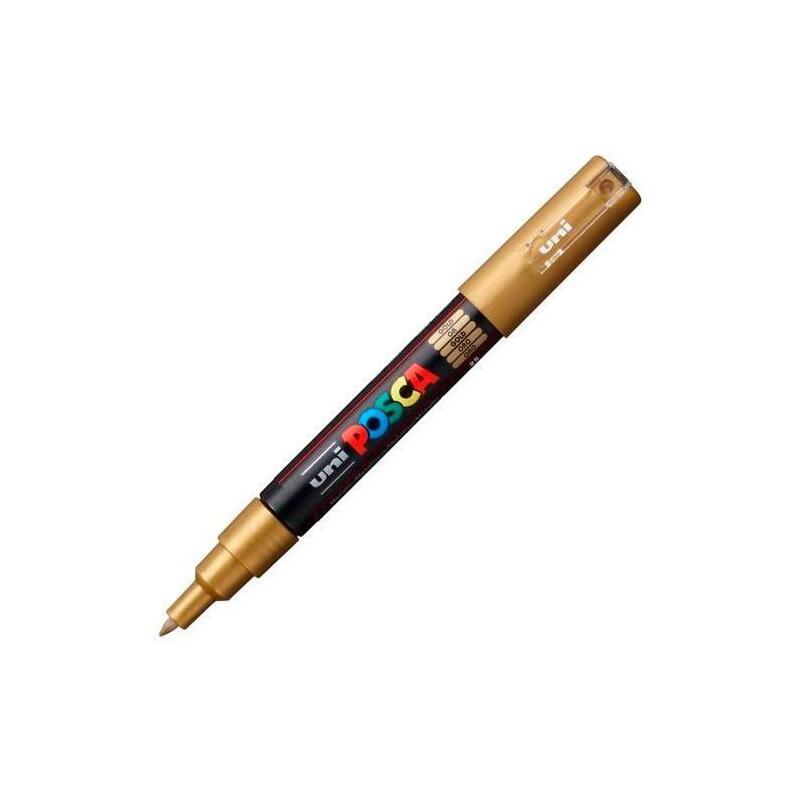 pack-de-6-unidades-posca-marcador-pc-1m-no-permanente-punta-fina-07-1mm-oro