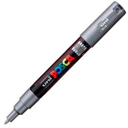 pack-de-6-unidades-posca-marcador-pc-1m-no-permanente-punta-fina-07-1mm-plata