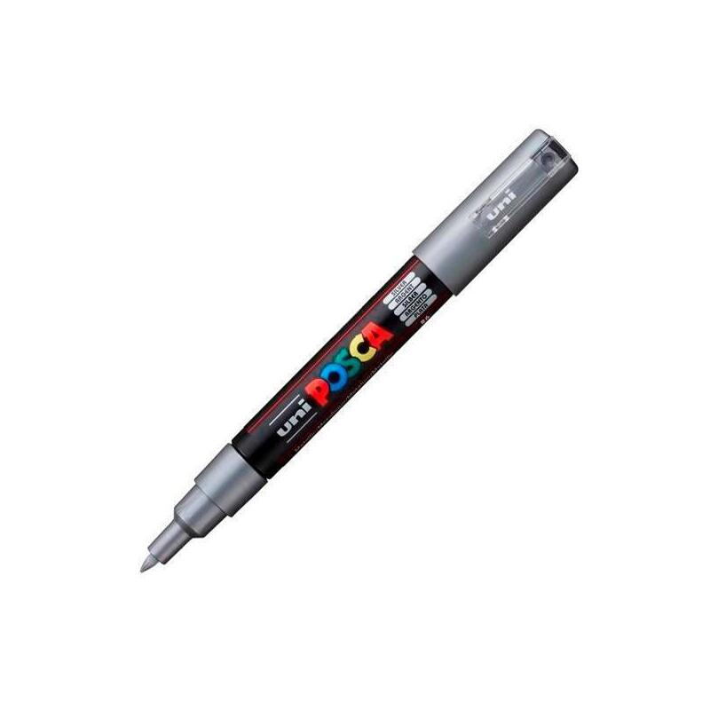 pack-de-6-unidades-posca-marcador-pc-1m-no-permanente-punta-fina-07-1mm-plata
