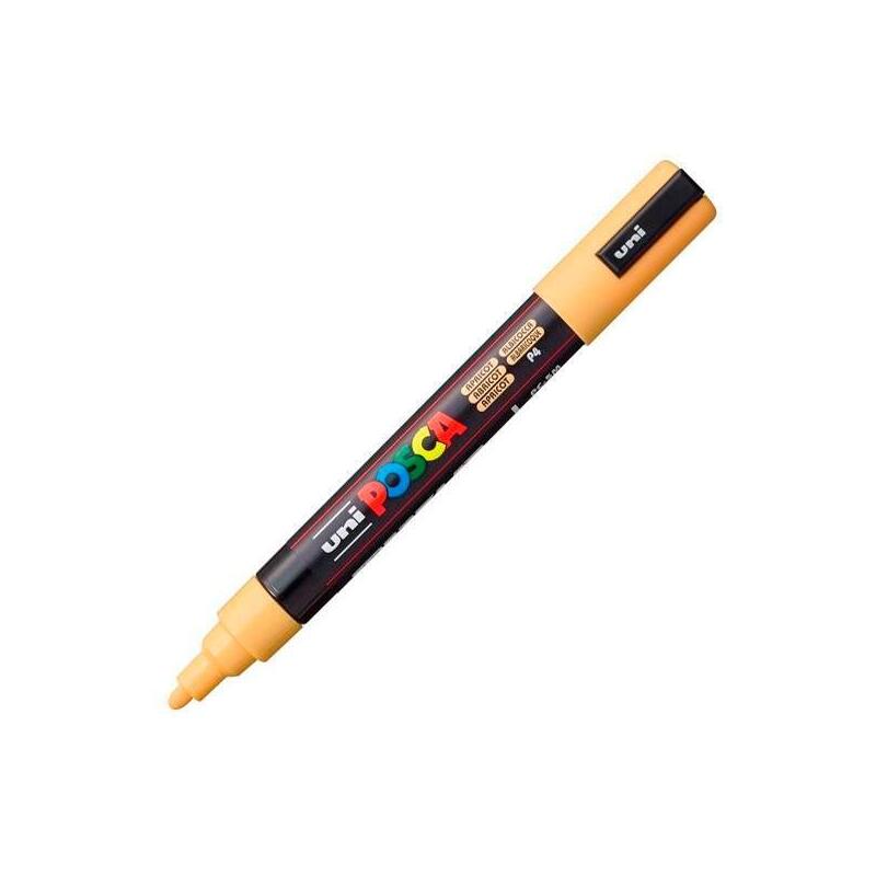 pack-de-6-unidades-posca-marcador-pc-5m-no-permanente-punta-forma-de-bala-18-25-mm-albaricoque