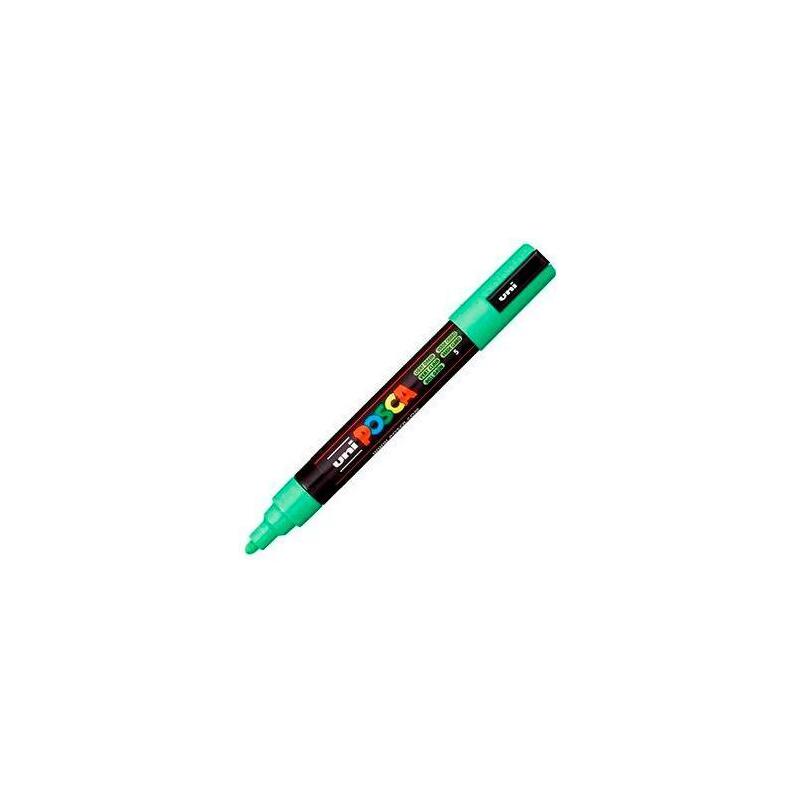 pack-de-6-unidades-posca-marcador-pc-5m-no-permanente-punta-forma-de-bala-18-25-mm-verde-claro