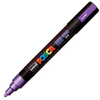 pack-de-6-unidades-posca-marcador-pc-5m-no-permanente-punta-forma-de-bala-18-25-mm-violeta