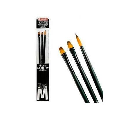 talens-art-creation-pinceles-oleo-y-acrilico-fibra-sintetica-m-set-3-ud