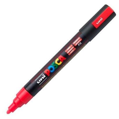 pack-de-6-unidades-posca-marcador-pc-5m-no-permanente-punta-forma-de-bala-18-25-mm-fluor-rojo