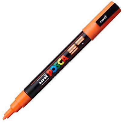 pack-de-6-unidades-posca-marcador-pc-3m-punta-conica-09-13-mm-naranja