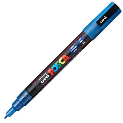 pack-de-6-unidades-posca-marcador-pc-3ml-punta-conica-09-13-mm-azul-purpurina