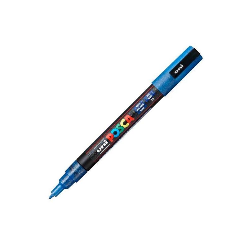 pack-de-6-unidades-posca-marcador-pc-3ml-punta-conica-09-13-mm-azul-purpurina