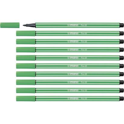 pack-de-10-unidades-stabilo-pen-68-rotulador-de-punta-de-fibra-trazo-de-1mm-aprox-tinta-con-base-de-agua-color