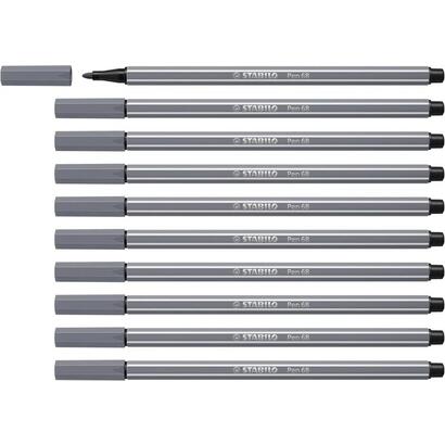 pack-de-10-unidades-stabilo-pen-68-rotulador-de-punta-de-fibra-trazo-de-1mm-aprox-tinta-con-base-de-agua-color