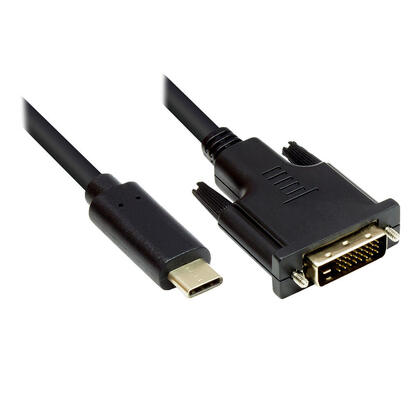 good-connections-adaptercable-usb-c-an-dvi-241-schw-2m
