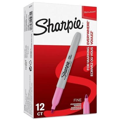 pack-de-12-unidades-sharpie-rotulador-permanente-fine-rosa