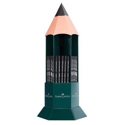 faber-castell-castell-1111-expositor-con-120-lapices-de-grafito-grados-de-dureza-surtidos-mina-resistente-a-la