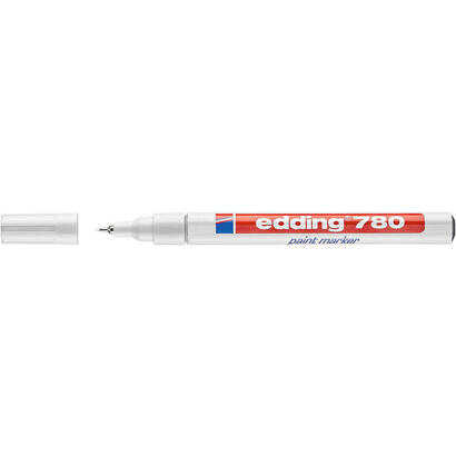 pack-de-10-unidades-edding-780-rotulador-permanente-de-tinta-opaca-punta-redonda-trazo-08mm-puntas-de-recambio
