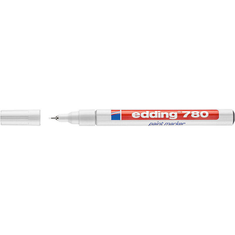 pack-de-10-unidades-edding-780-rotulador-permanente-de-tinta-opaca-punta-redonda-trazo-08mm-puntas-de-recambio