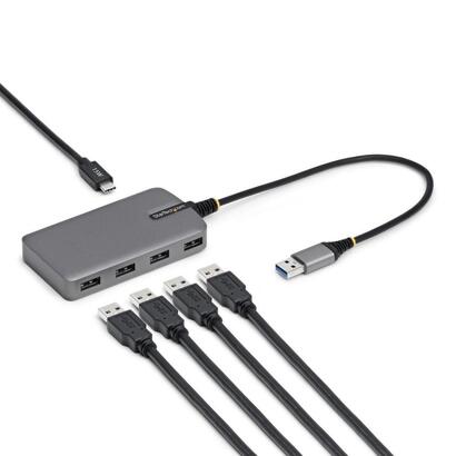 startechcom-5g4ac-usb-a-hub-hub-de-interfaz-usb-32-gen-1-31-gen-1-type-a-5000-mbits-gris