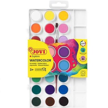 pack-de-12-unidades-jovi-acuarelas-en-pastillas-22mm-con-pincel-colores-surtidos-estuche-24-ud