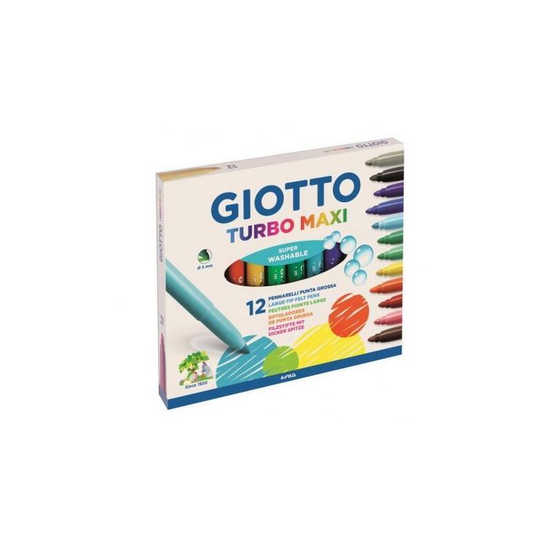 pack-de-5-unidades-giotto-rotuladores-turbo-maxi-csurtidos-estuche-12-ud
