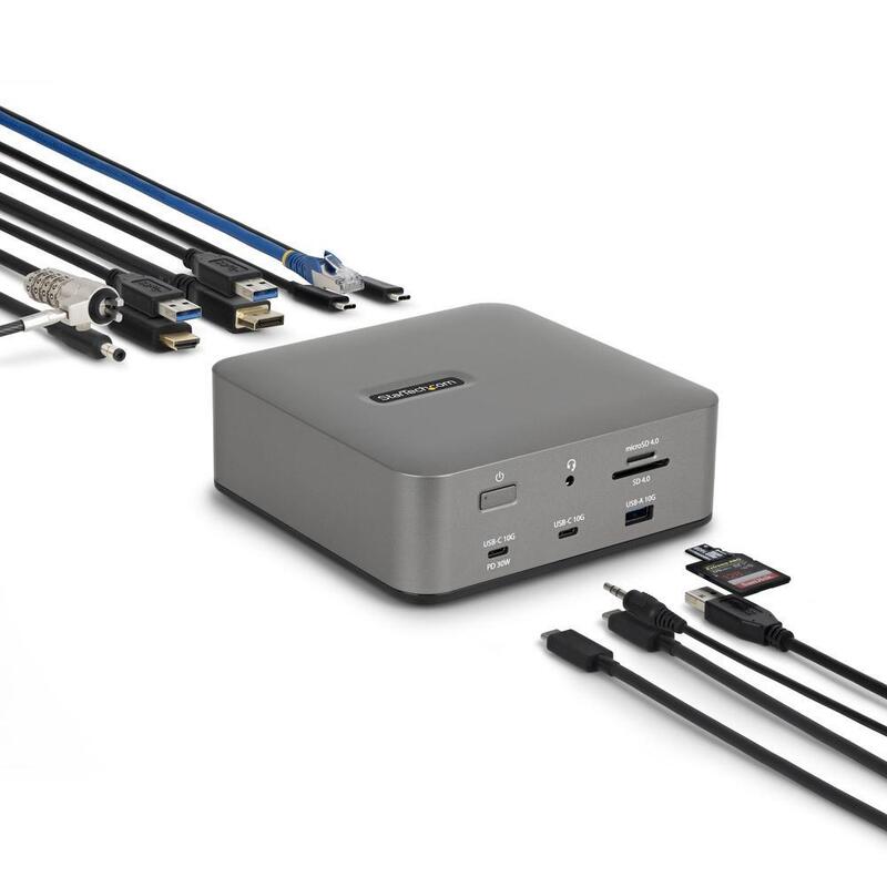 startechcom-215ue-tb5usb4dock-base-para-portatil-y-replicador-de-puertos-alambrico-thunderbolt-5-gris