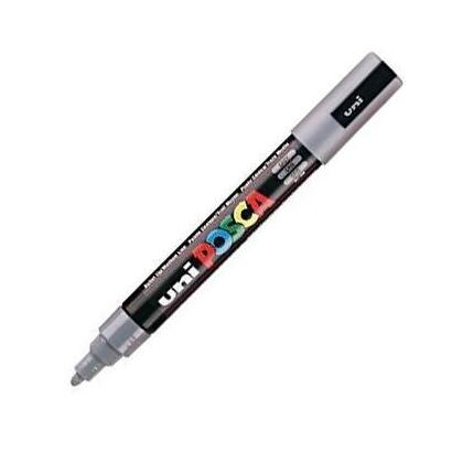 pack-de-6-unidades-posca-marcador-pc-5m-no-permanente-punta-forma-de-bala-18-25-mm-gris