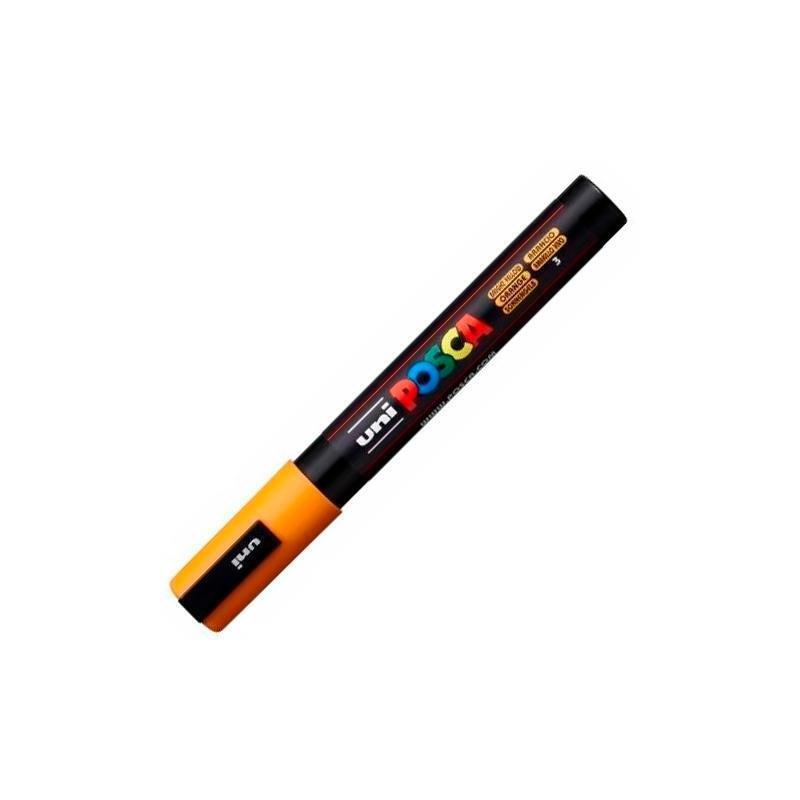 pack-de-6-unidades-posca-marcador-pc-5m-no-permanente-punta-forma-de-bala-18-25-mm-naranja-medio