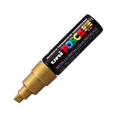 pack-de-6-unidades-posca-marcador-pc-8k-no-permanente-punta-biselada-80mm-oro-metalico