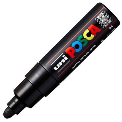 pack-de-6-unidades-posca-marcador-pc-7m-no-permanente-punta-forma-de-bala-45-55mm-negro