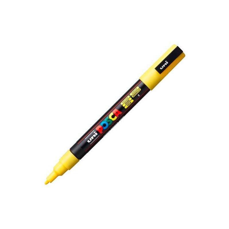 pack-de-6-unidades-posca-marcador-pc-3m-punta-conica-09-13-mm-amarillo