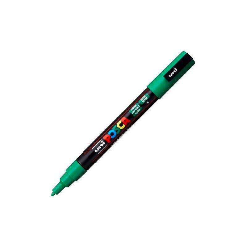 pack-de-6-unidades-posca-marcador-pc-3m-punta-conica-09-13-mm-verde