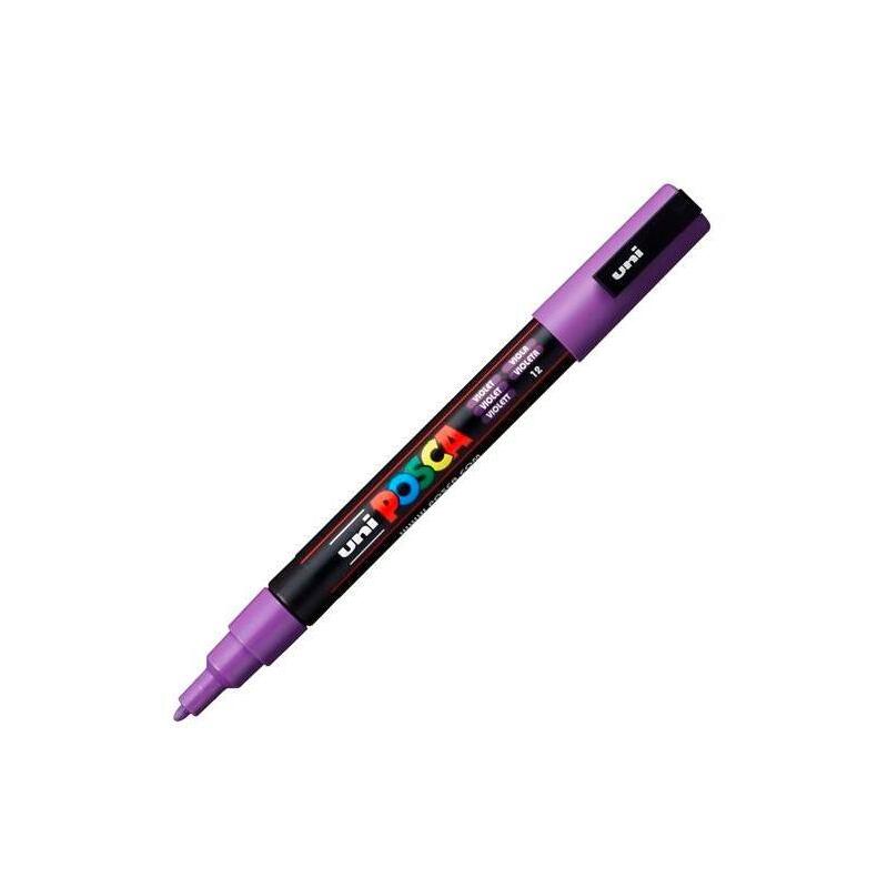 pack-de-6-unidades-posca-marcador-pc-3m-punta-conica-09-13-mm-violeta