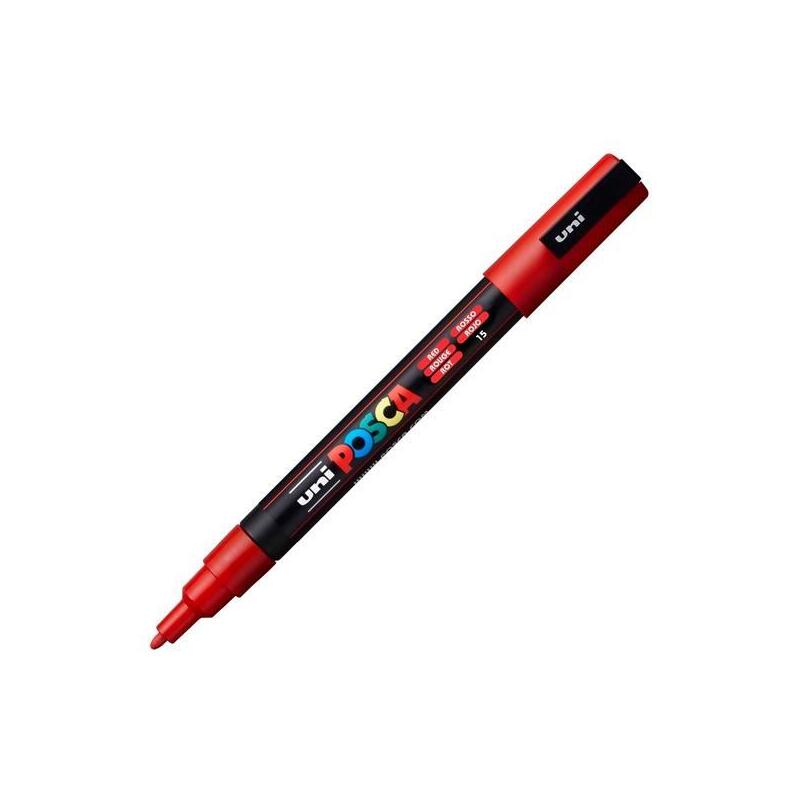pack-de-6-unidades-posca-marcador-pc-3m-punta-conica-09-13-mm-rojo