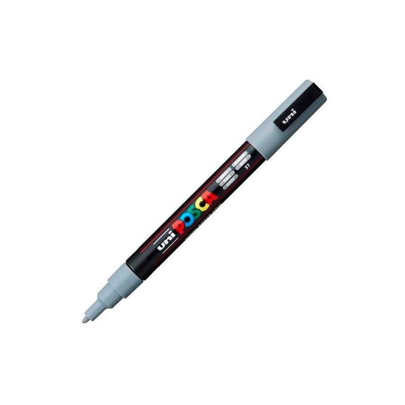 pack-de-6-unidades-posca-marcador-pc-3m-punta-conica-09-13-mm-gris
