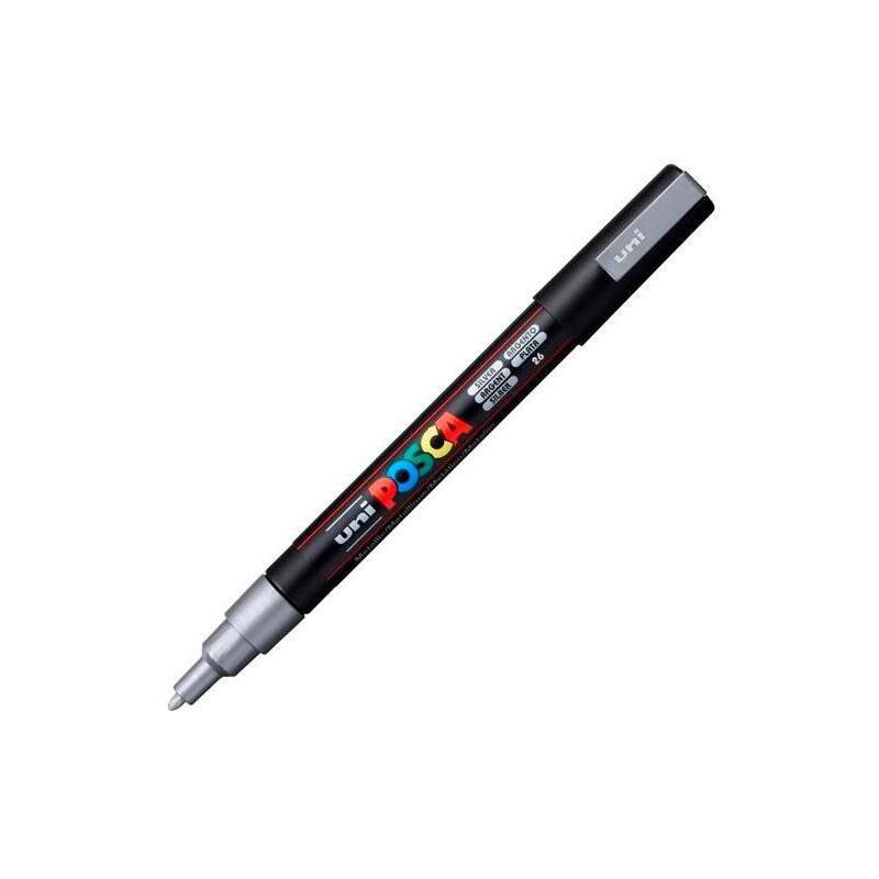pack-de-6-unidades-posca-marcador-pc-3m-punta-conica-09-13-mm-plata