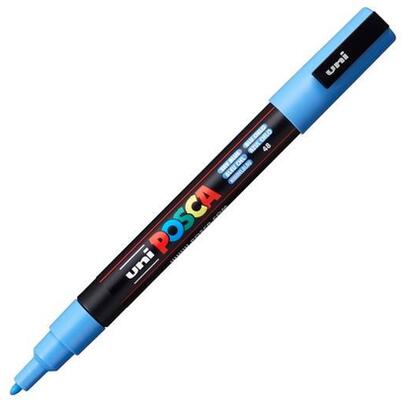pack-de-6-unidades-posca-marcador-pc-3m-punta-conica-09-13-mm-azul-cielo