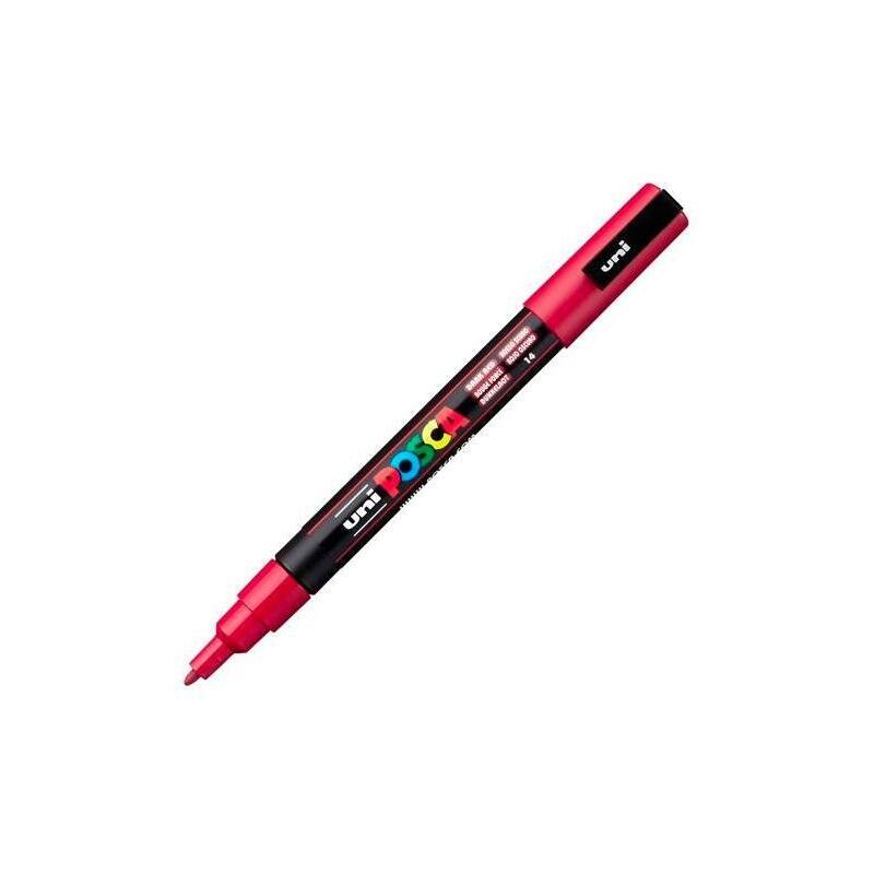 pack-de-6-unidades-posca-marcador-pc-3m-punta-conica-09-13-mm-rojo-oscuro