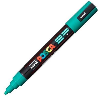 pack-de-6-unidades-posca-marcador-pc-5m-no-permanente-punta-forma-de-bala-18-25-mm-verde-esmeralda