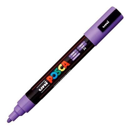 pack-de-6-unidades-posca-marcador-pc-5m-no-permanente-punta-forma-de-bala-18-25-mm-lila