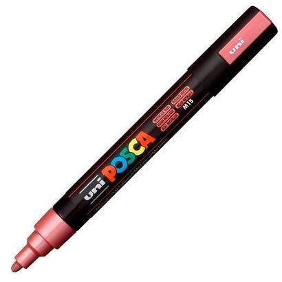pack-de-6-unidades-posca-marcador-pc-5m-no-permanente-punta-forma-de-bala-18-25-mm-rojo-metalico