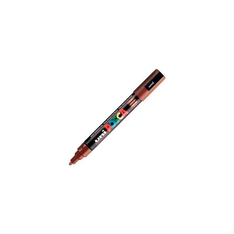 pack-de-6-unidades-posca-marcador-pc-5m-no-permanente-punta-forma-de-bala-18-25-mm-marron