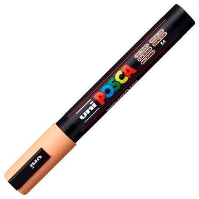 pack-de-6-unidades-posca-marcador-pc-5m-no-permanente-punta-forma-de-bala-18-25-mm-naranja-claro