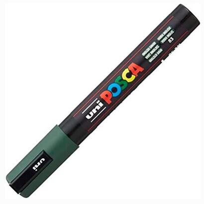 pack-de-6-unidades-posca-marcador-pc-5m-no-permanente-punta-forma-de-bala-18-25-mm-verde-ingles