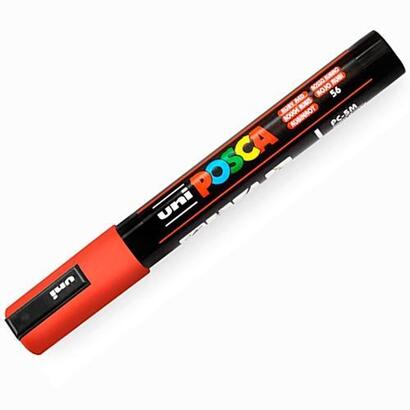 pack-de-6-unidades-posca-marcador-pc-5m-no-permanente-punta-forma-de-bala-18-25-mm-rojo-rubi