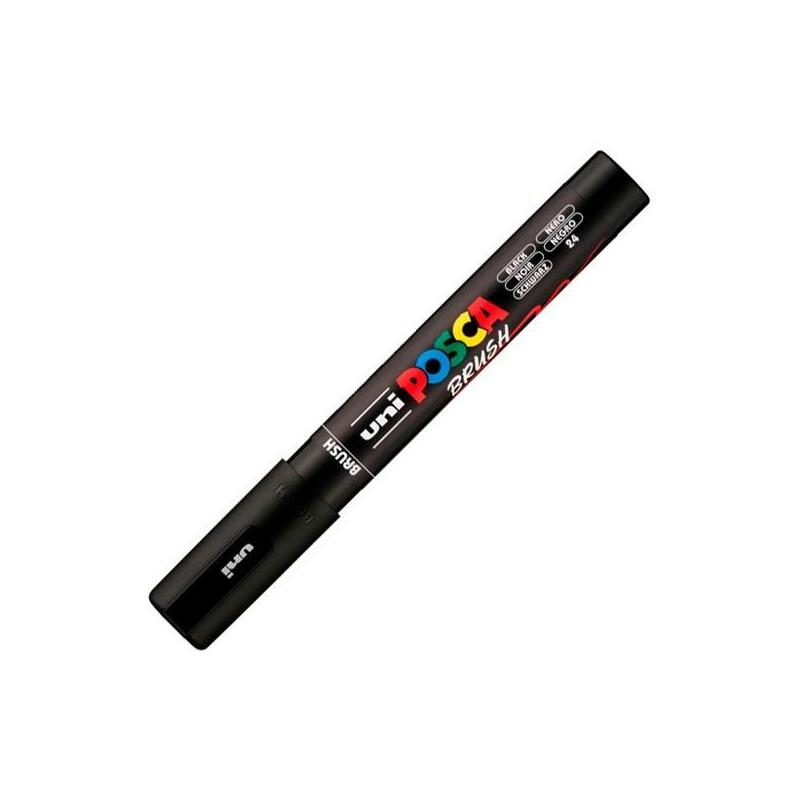 pack-de-6-unidades-posca-marcador-pc-5br-brush-punta-m-semiflexible-negro