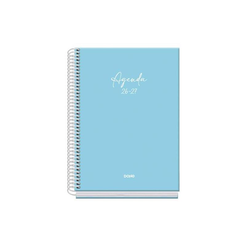 dohe-agenda-escolar-basic-serenity-a5-espiral-dp-carton-forrado-azul-2026-2027