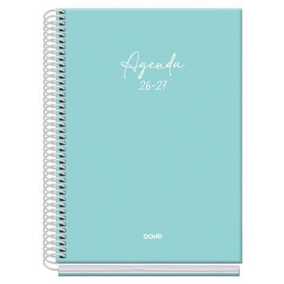 dohe-agenda-escolar-basic-serenity-a5-espiral-dp-carton-forrado-verde-2026-2027