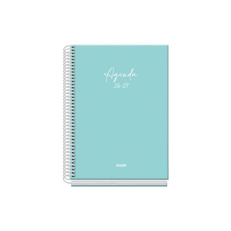 dohe-agenda-escolar-basic-serenity-a5-espiral-dp-carton-forrado-verde-2026-2027