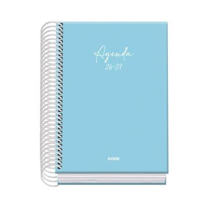 dohe-agenda-escolar-basic-serenity-a6-espiral-dp-carton-forrado-azul-2026-2027