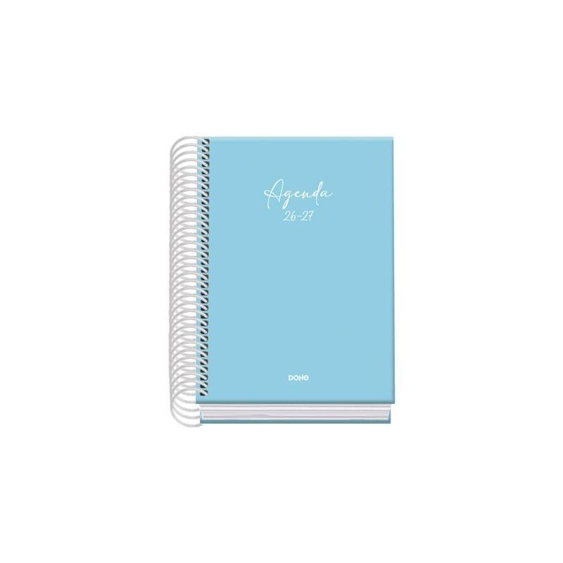dohe-agenda-escolar-basic-serenity-a6-espiral-dp-carton-forrado-azul-2026-2027