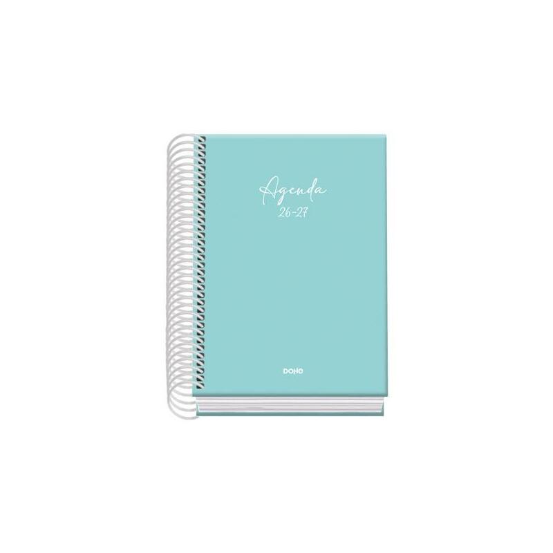 dohe-agenda-escolar-basic-serenity-a6-espiral-dp-carton-forrado-verde-2026-2027