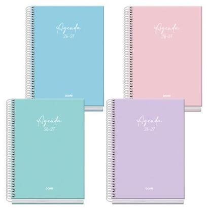 dohe-agenda-escolar-basic-serenity-a5-espiral-sv-carton-forrado-colores-surtidos-2026-2027