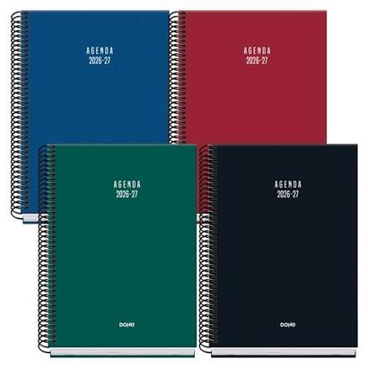 dohe-agenda-escolar-basic-colour-vibes-a5-espiral-dp-carton-forrado-colores-surtidos-2026-2027
